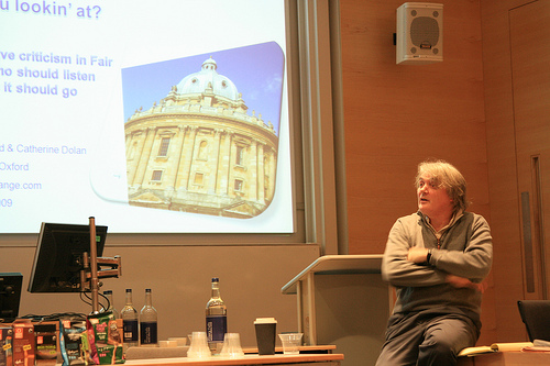 Mick Blowfield taking questions